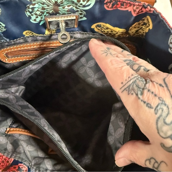 Franco Sarto Navy Butterfly Shoulder Bag - Picture 12 of 16